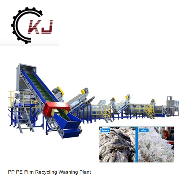 Afval Plastic Film Recycling Machinelijn